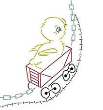 Vintage Baby Animal Train - Click Image to Close