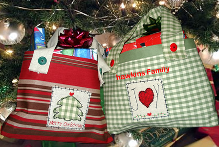 Primitive Christmas Placemat Bag