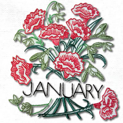 Vintage Flowers For Each Month - Click Image to Close