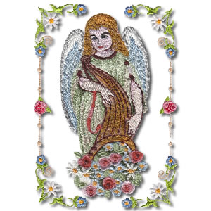 Victorian Frame Angel Greetings P1