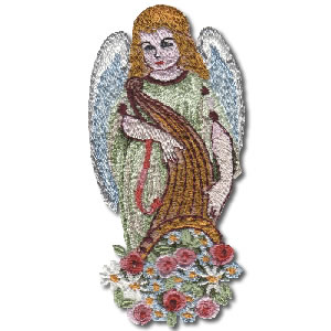 Victorian Frame Angel Greetings P1