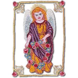 Victorian Frame Angel Greetings P1