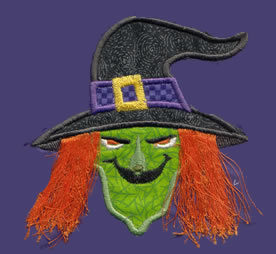 Scary Halloween Applique