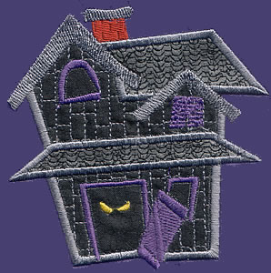 Scary Halloween Applique