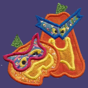 Scary Halloween Applique