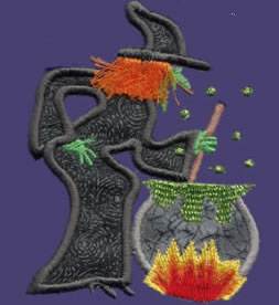 Scary Halloween Applique