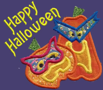 Scary Halloween Applique